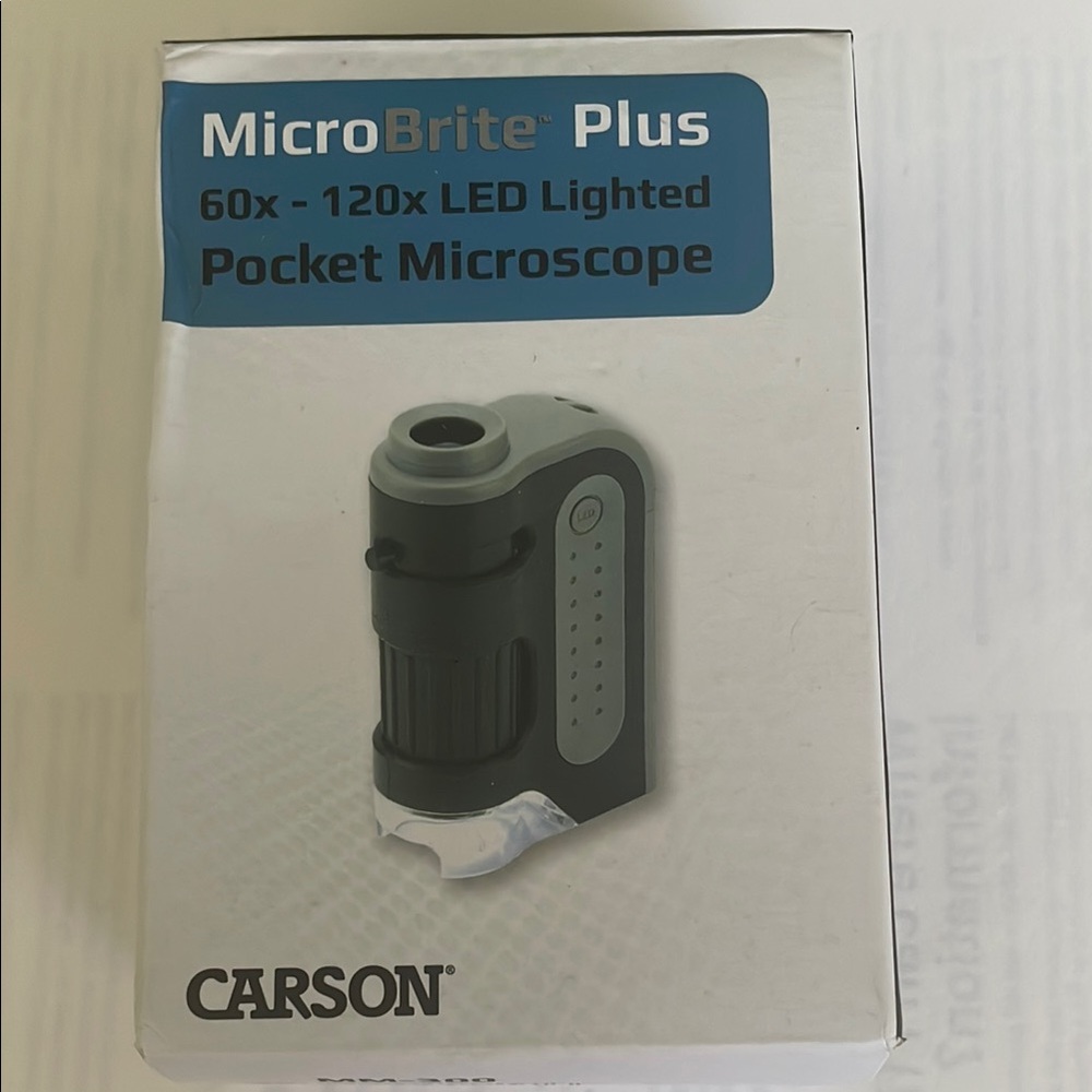 MicroBrite Plus 60x-120x LED Lighted Pocket Microscope  (New)